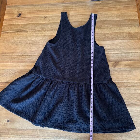 Free People Easy Street Mini Dress drop waist deep v back Extra Small Black - Picture 13 of 13